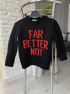 Gucci Kids Line Knit Sweater Wool , Size 5 - Picture 1 of 10