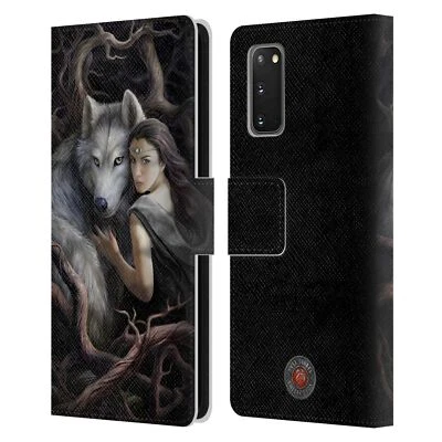 OFFICIAL ANNE STOKES WOLVES 2 LEATHER BOOK WALLET CASE FOR SAMSUNG PHONES 2 - Image 1 of 4