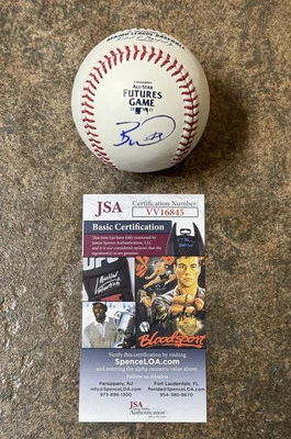 Официальный бейсбольный мяч с автографом Бобби Уитта-младшего 2021 MLB Futures сертификат подлинности JSA - Изображение 1 из 3