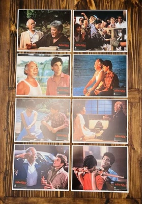 THE KARATE KID PARTE 2 Juego Completo Original de Tarjetas de Lobby de Estados Unidos 11x14 COBRA KAI Foto 1 de 4