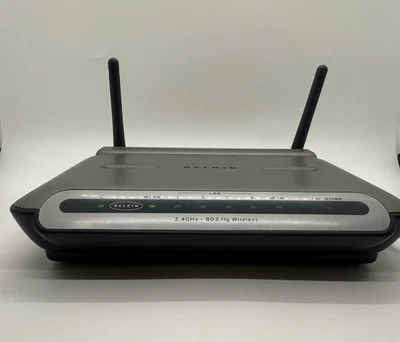 Belkin F5D7231-4 125 Mbps 4-Port 10/100 Wireless G Router Tested W/Cables - Image 1 of 4