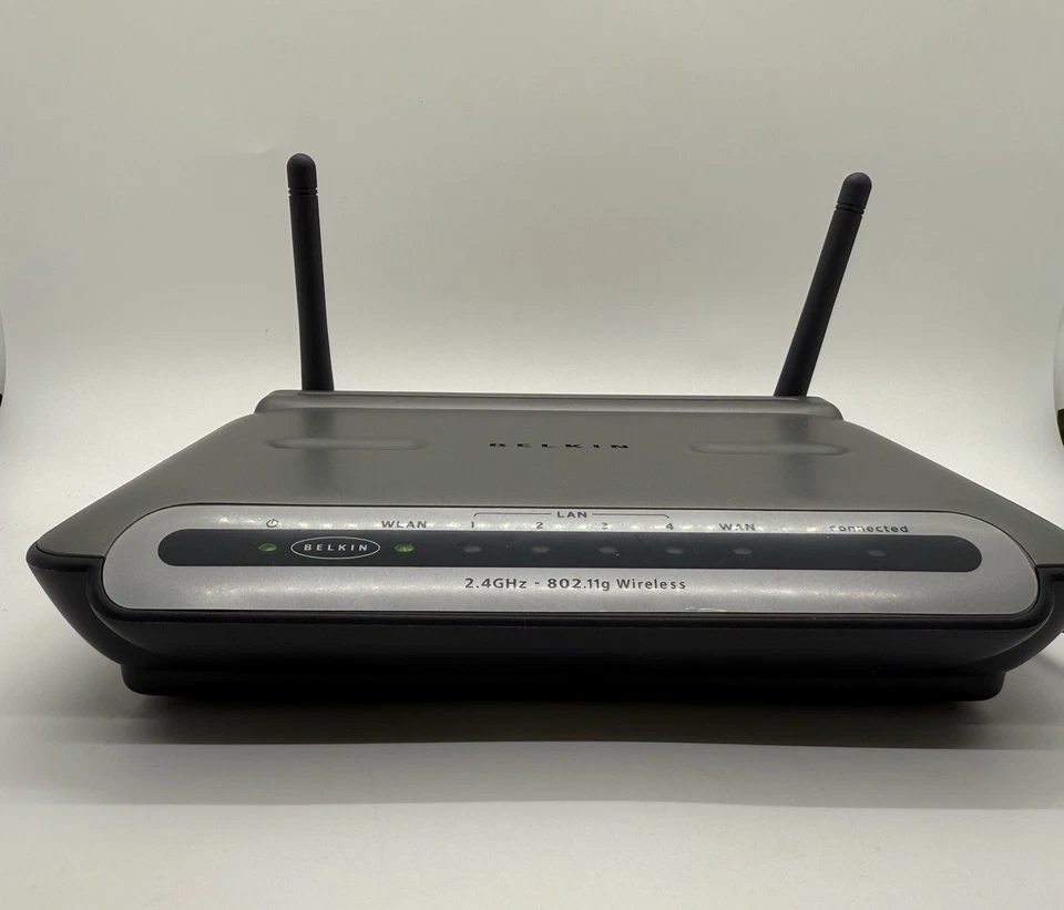 Roteador Wireless G Belkin F5D7231-4 125 Mbps 4 Portas 10/100 Testado com Cabos - Imagem 1 de 4