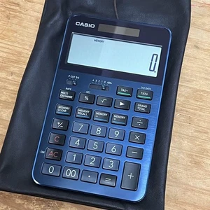 CASIO S100X-BU Blue Limited Edition Calculator with Memory Function, Japan - Picture 1 of 8