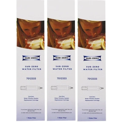 3 PACK Sub-Zero 7012333 Ice Maker Refrigerator Water Filter , USA STOCK - Image 1 of 2