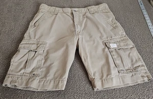Levi's The Original Jeans Men's Tan Cargo Shorts Button Closure Size W36 - Picture 1 of 16