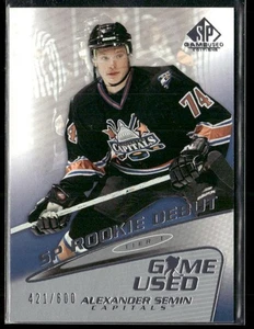 2003-04 SP Game Used Alexander Semin RC /600 #77 Washington Capitals - Picture 1 of 2