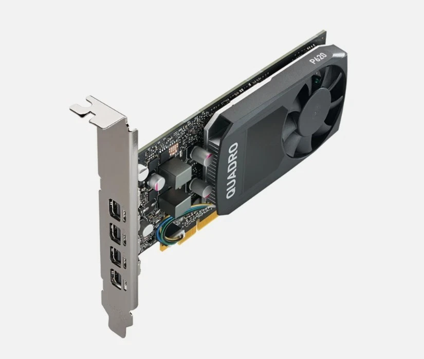 NVIDIA QUADRO P620 2GB GDDR5 PCIE Graphics Card 4x Mini DisplayPort - Image 1 of 2