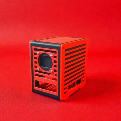 Raspberry Pi 5 Desktop Case, Black and Red - Image 1 of 4