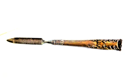 Antigua lima de uñas Mkd F & B Sterling 6,25" de largo abollada Foto 1 de 4