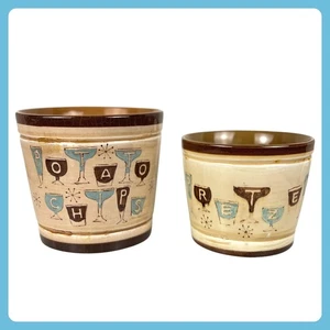 Juego de tazones de aperitivo MCM vintage patatas fritas pretzel cerámica Fred Roberts Japón - Imagen 1 de 11