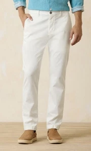 Tommy Bahama beige Boracay vorne flach gerade Chinohose für Herren Größe 36 x 30 - Bild 1 von 6