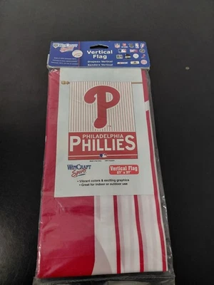 MLB Philadelphia Phillies Vertical Flag 27X37 - Image 1 of 2