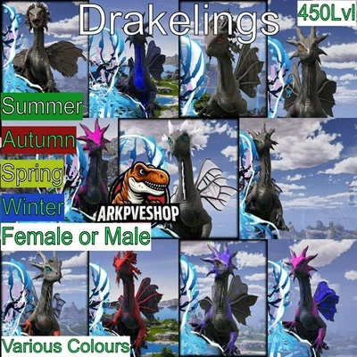 ASA🦖Ark Survival Ascended Pve Drakeling Lvl 450 MAX LVL cannot be leveled up