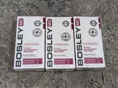Bosley MD For Women Hair Regrowth Treatment Regular Strength 2oz. 3 Pack  - Image 1 of 4