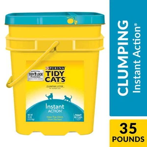 Multi-Cat Litter Clumping Kitty Litter, Deodorante ad Azione Istantanea, Brocca 35 libbre - Foto 1 di 8