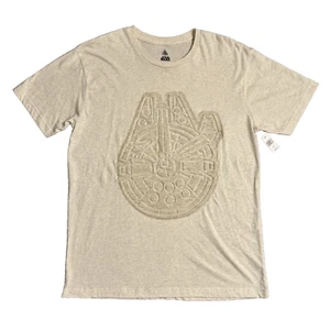 Star Wars Millennium Falcon T Shirt Adult Large Disney Parks 3D Embossed Tee NWT - Picture 1 of 8
