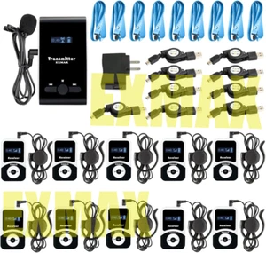 Auriculares Micrófono Inalámbrico Guía Turística EXMAX EX-100 para Iglesia LiveTeaching-1t10r - Imagen 1 de 18