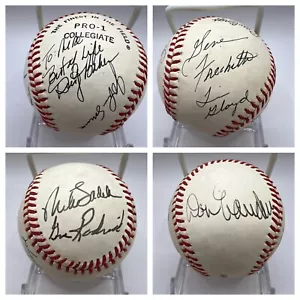 SF Giants Dusty Baker Camp Signed Autographed Baseball Sadek Carrithers Baker +4 - Picture 1 of 7