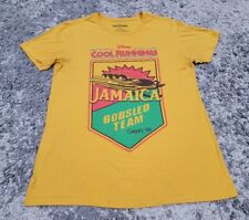 Disney Cool Runnings Jamaica Bobsled Team Calgary 1988 T-Shirt Men Medium Yellow