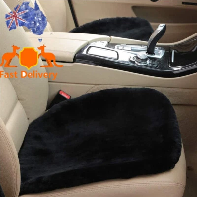 Faux Sheepskin Car Seat Covers Front Rear for Ford Courier Winter Warm Non-Slip - image 1 of 4