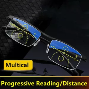 Smart-Zoom-Lesebrille progressive Multi-Fokus-Computer Anti Blue Ray - Bild 1 von 15
