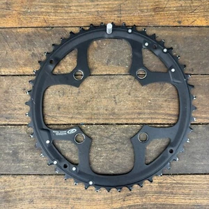 Vintage Shimano Chainring 48 Tooth 104 BCD 48t M9 T-48 Mega 9 Aluminum Black MTB - Picture 1 of 11