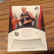 2006-07 SP Game Used Edition Authentic Fabrics Jason Kidd #160 White Patch