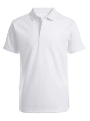男孩 IZOD 白色 Performance Easy Care 短袖 Polo 尺寸 X 大号 18/20 全新带标签 — 第 1/3 张图片