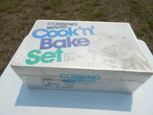 RARE Vintage Corning Ware Blue Cornflower (8) Piece Set Sealed Mint In Box 1970s - Picture 1 of 12