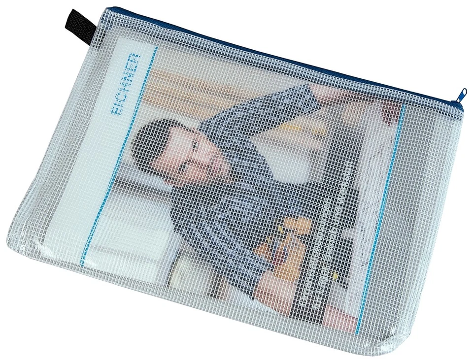 10 EICHNER Kleinkrambeutel, 27,5 x 21 cm, Reißverschlussbeutel, Dokumententasche