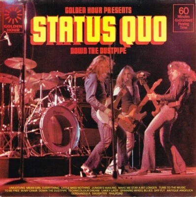 STATUS QUO Down The Dustpipe Vinyl Record Album LP Golden Hour 1975 & Rock Music - Image 1 of 4