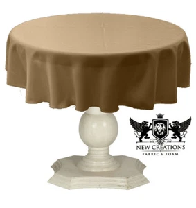 51" Round Tablecloth Solid Dull Bridal Satin Overlay for Small Coffee Table. - Picture 1 of 334