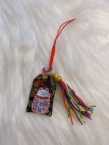 Japan Lucky Cat Phone Charm phone Charm Bell Tassel Pendants For Success - Zdjęcie 1 z 2