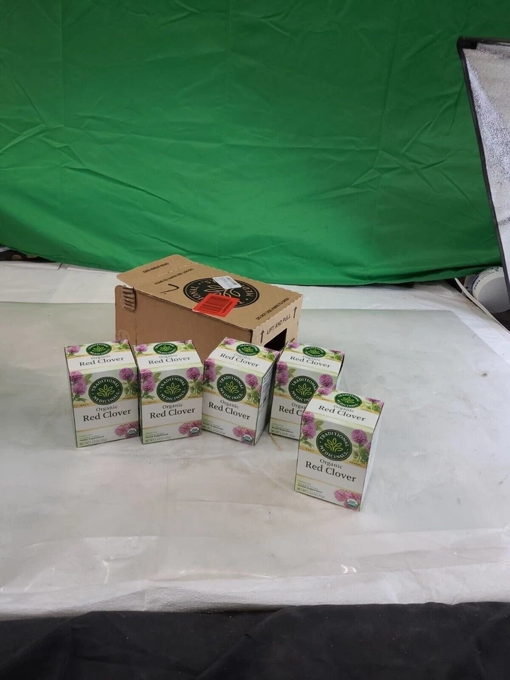 Suplemento herbal TRÉBOL ROJO ORGÁNICO 16 CT - 1,13 oz - MEJOR ANTES 2/2024 - LOTE DE 5 Foto 1 de 4