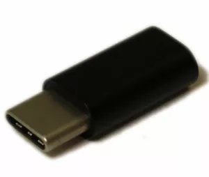 USB 3 Type-C Male to Micro B Female Adapter Black - Picture 1 of 2