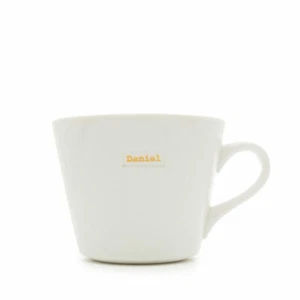 Personalised Porcelain Word Range 'Daniel' Bucket Mug by Keith Brymer Jones - Picture 1 of 1