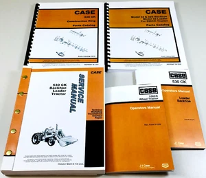 Case 530Ck Tractor Loader Backhoe Service Parts Operators Manual Catalog Oh Set - Picture 1 of 12