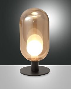 FABAS LUCE LED Tisch Leuchte Lampe Gubbio 1flg. 3553-31-125 Touchdimmer schwarz