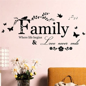 Family Letter Quote Removable Vinyl Art Mural DIY Home Decor Wall Stickers~_e - Picture 1 of 6