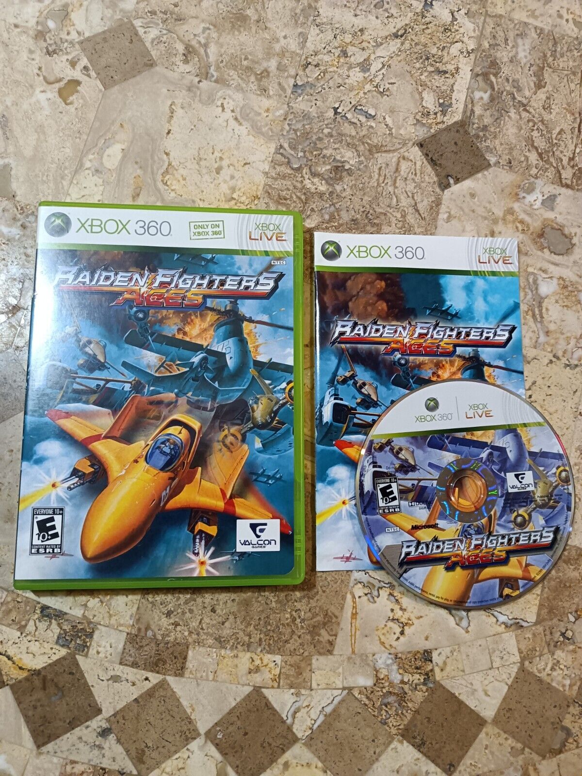 RAIDEN FIGHTERS ACES Xbox 360 Very Nice Complete CIB Rare Exclusive Shooter