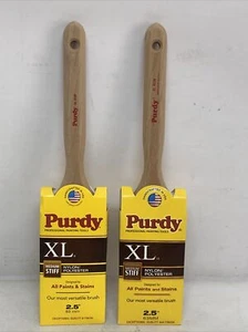 Lot Of (2) Genuine Purdy XL Bow Flat 2-1/2" Paint Brush - Picture 1 of 3