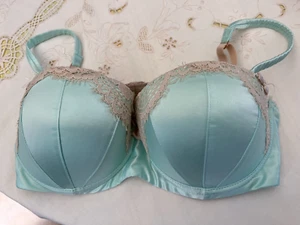 Kelly Brook for New Look 34C mint green padded balconette bra - Picture 1 of 2