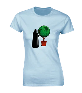 DARTH GARDENING LADIES T SHIRT FUNNY JEDI VADER STORM WARS YODA STAR TROOPER - Picture 1 of 24