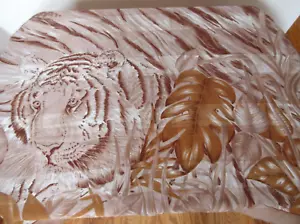 Braun Erdfarben Hergestellt in Italien Schal Tiger/Dschungel Design Quadrat 31"x31" - Bild 1 von 3