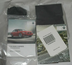 BMW 3 SERIES 2018 HANDBOOK OWNERS MANUAL, WALLET AND CARGO NET NEW - Picture 1 of 9