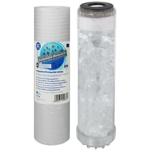 Aquafilter Set of 2 Replacement Filters Whole House Purifier and Anti-scale 10" - Picture 1 of 2