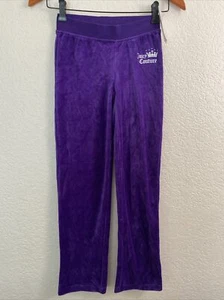 Juicy Couture Track Pants Girls 8-10 Velour Soft Straight Cut Logo. NWT T21 - Picture 1 of 5