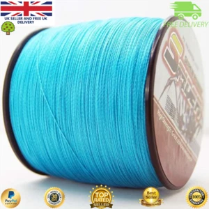 Trenza de pesca Super Dyneema 100-2000M 45LB línea de carpa marcador de vástago azul carpa mar - Imagen 1 de 3