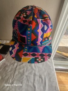 Vintage Hat Men Snap Back Nissin Rope Colorful Hip Hop Party One Size Cap Cruise - Picture 1 of 10