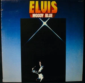 ELVIS PRESLEY~Moody Blue-Rare Promo Album-RCA #AFL1-2428 - Blue Vinyl - Imagen 1 de 3